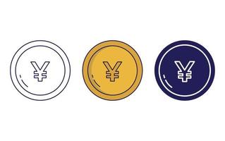 Yen curency Vektor Symbol