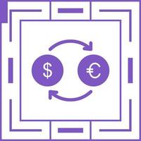 Dollar-Euro-Vektor-Symbol vektor