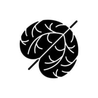 tumbleweed svart glyph ikon vektor