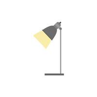 kontor tabell lampa platt design stil. skrivbord lampa modern vektor illustration