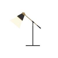 kontor tabell lampa platt design stil. skrivbord lampa modern vektor illustration