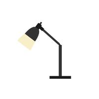 kontor tabell lampa platt design stil. skrivbord lampa modern vektor illustration