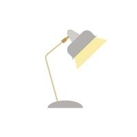 kontor tabell lampa platt design stil. skrivbord lampa modern vektor illustration