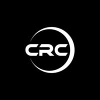 crc brev logotyp design i illustration. vektor logotyp, kalligrafi mönster för logotyp, affisch, inbjudan, etc.