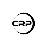 Crp Brief Logo Design im Illustration. Vektor Logo, Kalligraphie Designs zum Logo, Poster, Einladung, usw.