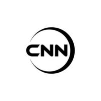 cnn-Brief-Logo-Design in Abbildung. Vektorlogo, Kalligrafie-Designs für Logo, Poster, Einladung usw. vektor