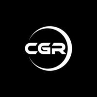 cgr brev logotyp design i illustration. vektor logotyp, kalligrafi mönster för logotyp, affisch, inbjudan, etc.