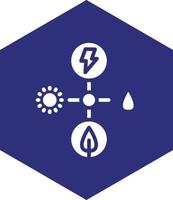 Energie Quellen Vektor Symbol Design