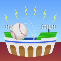 Herausragende Baseball-Park-Vektoren vektor