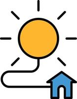 home-solar-energie Illustration Vektor