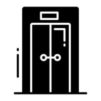 ein editierbar Vektor von Aufzug im modisch Stil, Aufzug Symbol