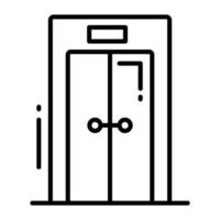 ein editierbar Vektor von Aufzug im modisch Stil, Aufzug Symbol