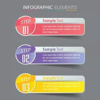 modern textrutmall, bannerinfographics vektor