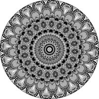 Blumen-Mandala. vintage dekorative elemente. orientalisches Muster, Vektorillustration. islamische, arabische, indische, marokkanische, spanische, türkische, pakistanische, chinesische, mystische, osmanische Motive. Malbuch Seite vektor