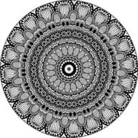 Blumen-Mandala. vintage dekorative elemente. orientalisches Muster, Vektorillustration. islamische, arabische, indische, marokkanische, spanische, türkische, pakistanische, chinesische, mystische, osmanische Motive. Malbuch Seite vektor