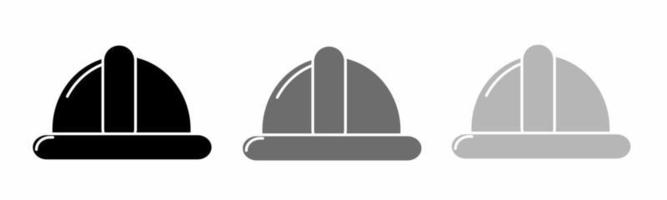 Helm Symbol Symbol Illustration einstellen zum Geschäft. vektor