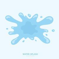 Blau Wasser Spritzen, Element und Illustration vektor