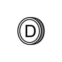 gambia valuta symbol, gambisk dalasi ikon, gmd tecken. vektor illustration