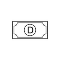 gambia valuta symbol, gambisk dalasi ikon, gmd tecken. vektor illustration