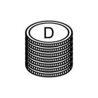 gambia valuta symbol, gambisk dalasi ikon, gmd tecken. vektor illustration