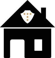 Haus, Zuhause Symbole, Schutz Symbol Design vektor