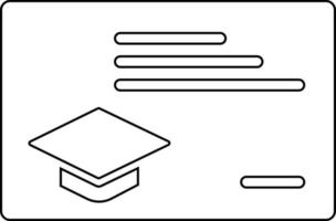 Zertifikat, Diplom, Grad, Bildung Symbol Design vektor