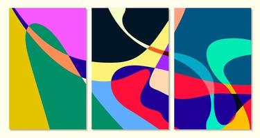 Vektor bunt abstrakt Flüssigkeit und Kurve Hintergrund zum Sommer- Banner