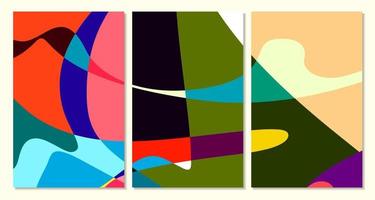 vektor färgrik abstrakt vätska och kurva bakgrund för sommar baner