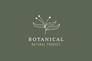 naturlig blomma logotyp vektor ikon illustration