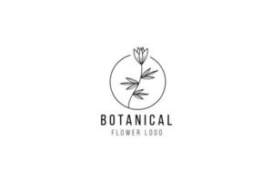 naturlig blomma logotyp vektor ikon illustration