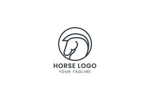 häst logotyp vektor ikon illustration
