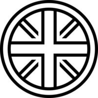 Linie Symbol zum Vereinigtes Königreich vektor