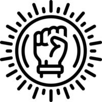 Linie Symbol zum Revolutionär vektor