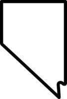 linje ikon för nevada vektor