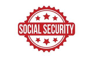 Sozial Sicherheit Gummi Briefmarke Siegel Vektor