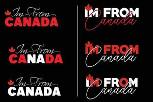 Lycklig kanada dag va typografi t skjorta design , Kanada dag t skjorta ,1:a av juli kanada dag vektor