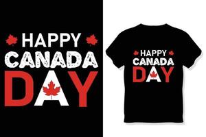 Lycklig kanada dag va typografi t skjorta design , Kanada dag t skjorta ,1:a av juli kanada dag vektor