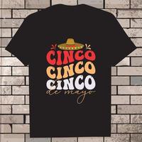 cinco de Mayo T-Shirt Design, Symbol, Illustration, Grafik vektor