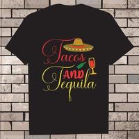 cinco de mayo t-shirt design, ikon, illustration, grafisk vektor