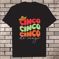 cinco de Mayo T-Shirt Design, Symbol, Illustration, Grafik vektor