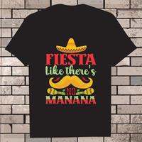 cinco de mayo t-shirt design, ikon, illustration, grafisk vektor