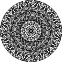 einfach mandala, einfach Mandalas Blumen Färbung Seite auf Weiß Hintergrund. vektor