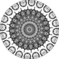 vektor abstrakt mandala mönster. konst på väggen. målarbok spetsmönster tatueringen. design för en tapetfärg skjorta och kakeldesign, dekorativ cirkelprydnad i etnisk orientalisk stil