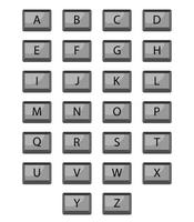 Alphabet Tastatur Tasten vektor