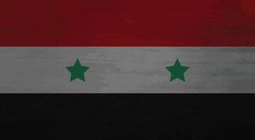 Grunge unordentlich Flagge Syrien vektor