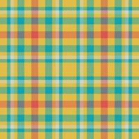 Stoff Hintergrund nahtlos. Tartan Textur Vektor. Plaid prüfen Textil- Muster. vektor