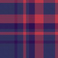 Plaid prüfen nahtlos. Hintergrund Textil- Textur. Stoff Tartan Muster Vektor. vektor