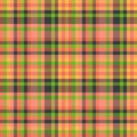 Textil- Textur Vektor. prüfen Tartan Stoff. Hintergrund Plaid Muster nahtlos. vektor