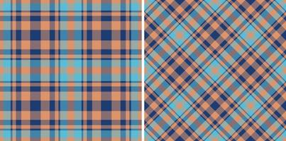 Muster prüfen Schottenstoff. Plaid Textur Textil. Hintergrund nahtlos Stoff Vektor. vektor