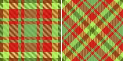 Textil- Stoff überprüfen. nahtlos Vektor Plaid. Hintergrund Textur Tartan Muster.